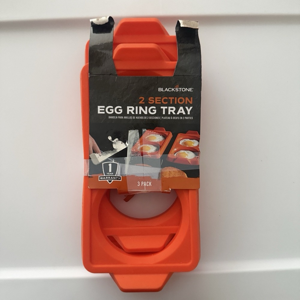 BLACKSTONE 5600 Silicone Egg & Omelet Ring Tray (Set of 3) Non Stick